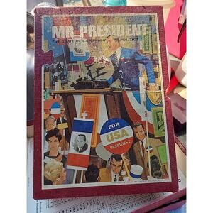 1971 Mr. President Board Game 3M Bookshelf Company Complete Campaign Politics